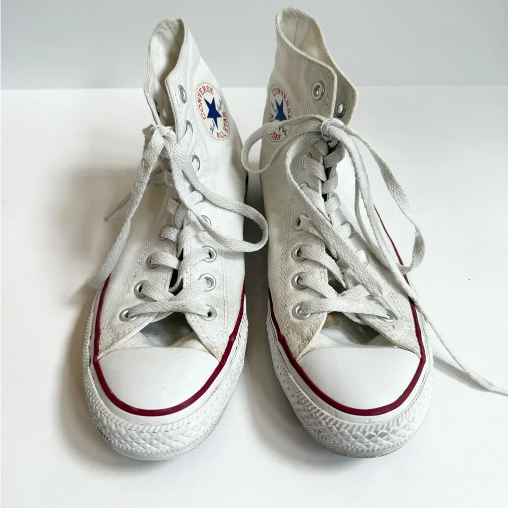 Converse Chuck Taylor All Star White High-Top Sneaker - Women's 9.5 Men's 7.5 - Picture 3 of 6